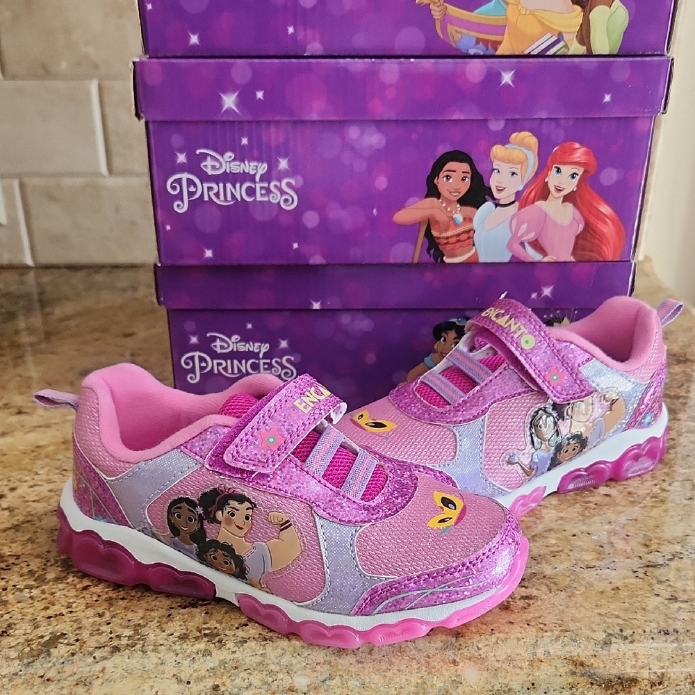 Disney Encanto Sneakers! NEW Light-Up! Pink and Purple. Holiday Gift Present